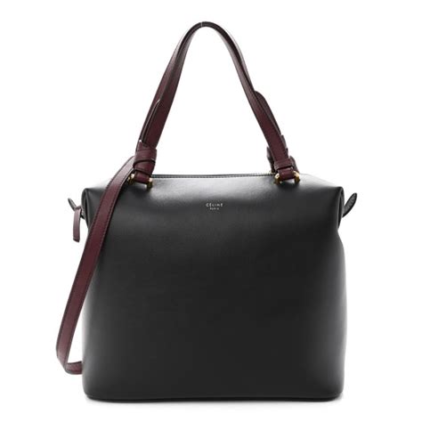 celine soft cube bag fashionphile|CELINE Lambskin Small Soft Cube Satchel Black Burgundy.